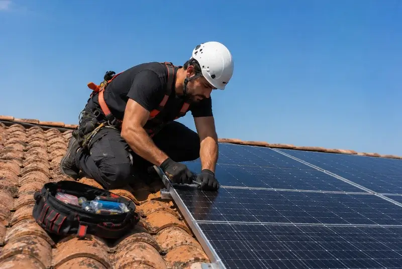 Maintenance et monitoring de panneaux solaires à Saint-Gervasy