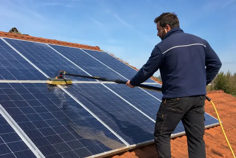 Nettoyage et entretien de panneaux solaires à Saint-Gervasy